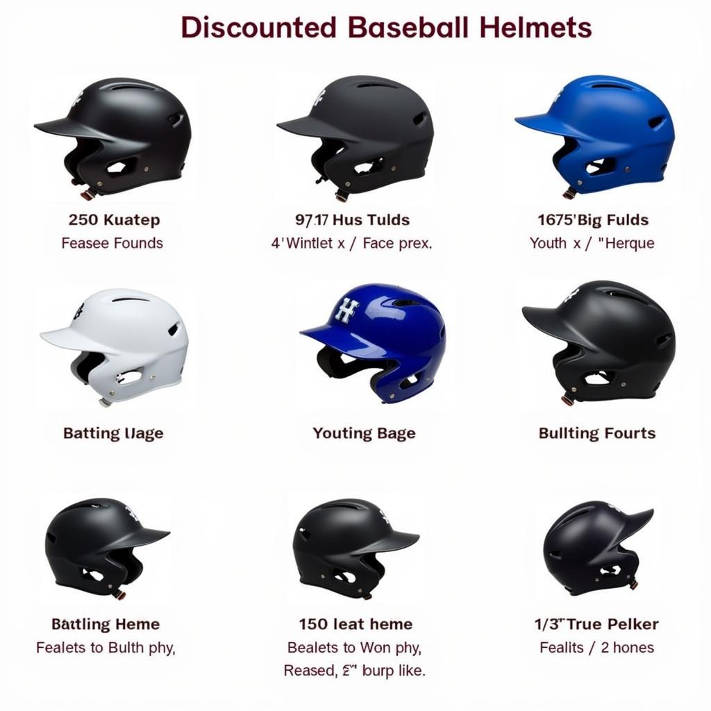 Different Types of Discount Baseball Helmets Available