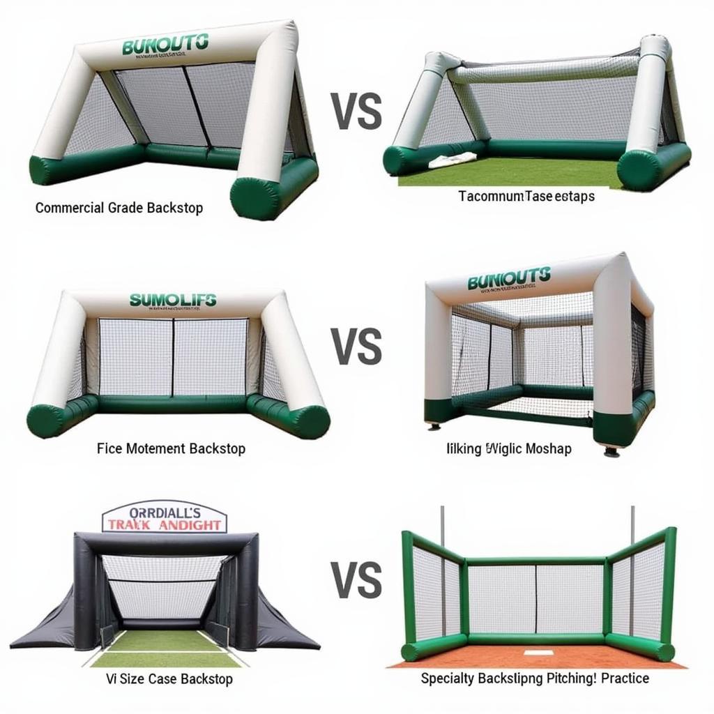 Types of Inflatable Baseball Backstops