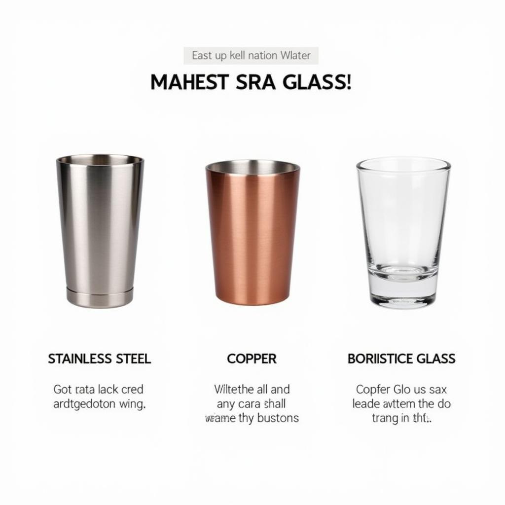 Various Types of Insulated Shot Glasses