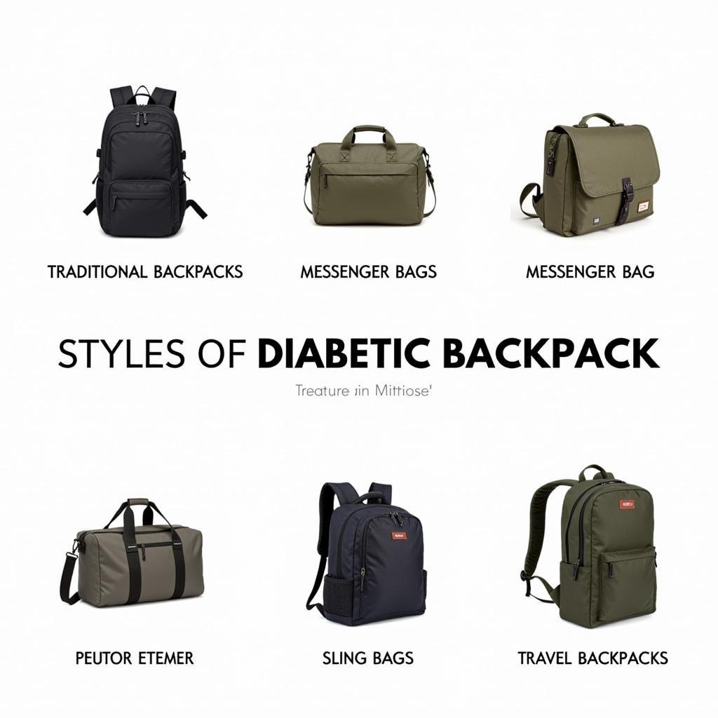 Various Styles of Diabetic Backpacks