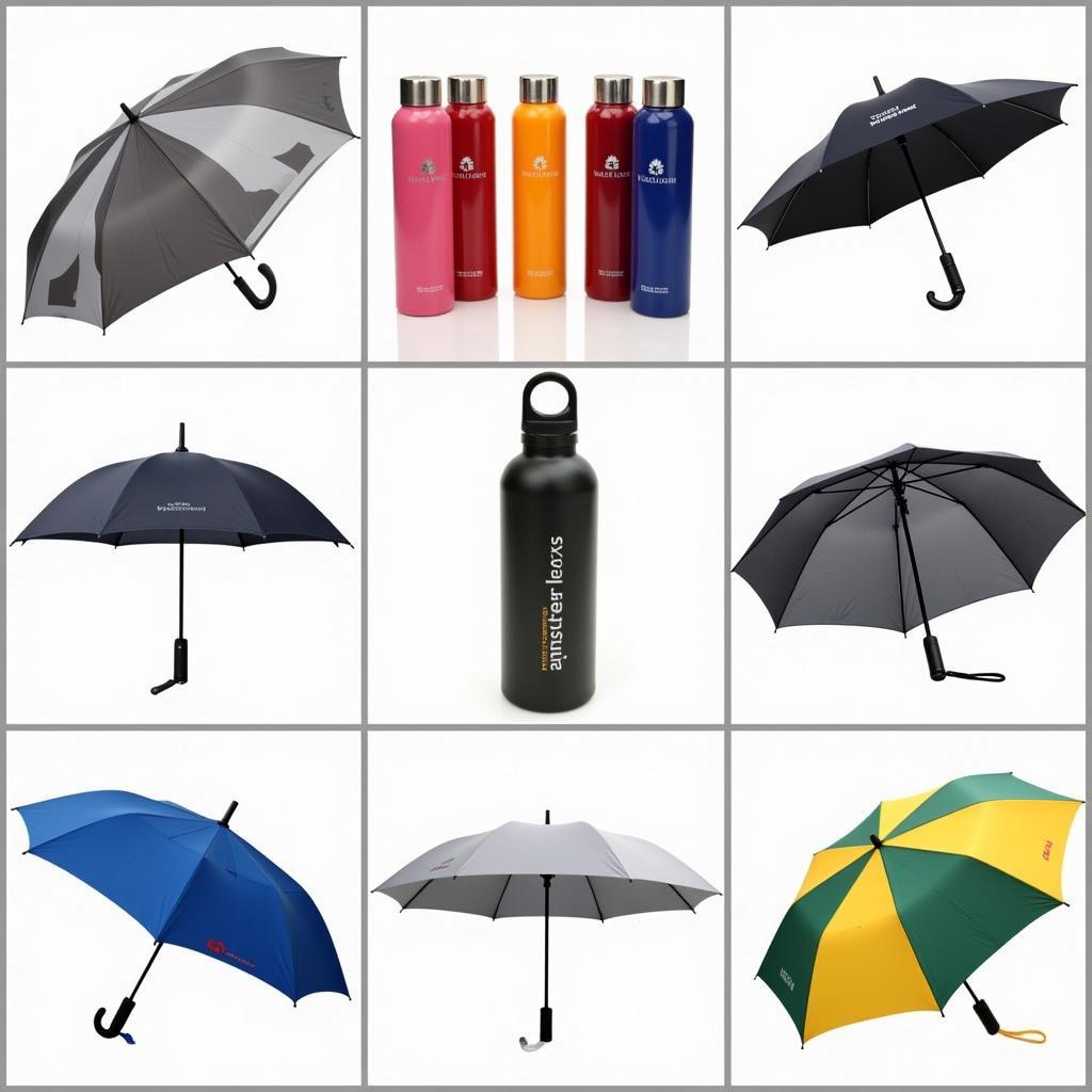 Various flask umbrellas designs