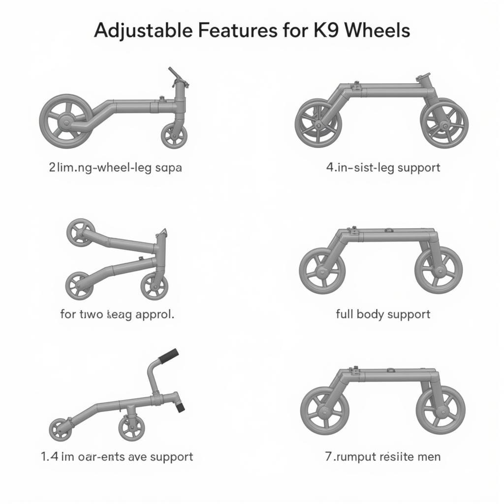 Variety of k9 wheel designs for various dog needs