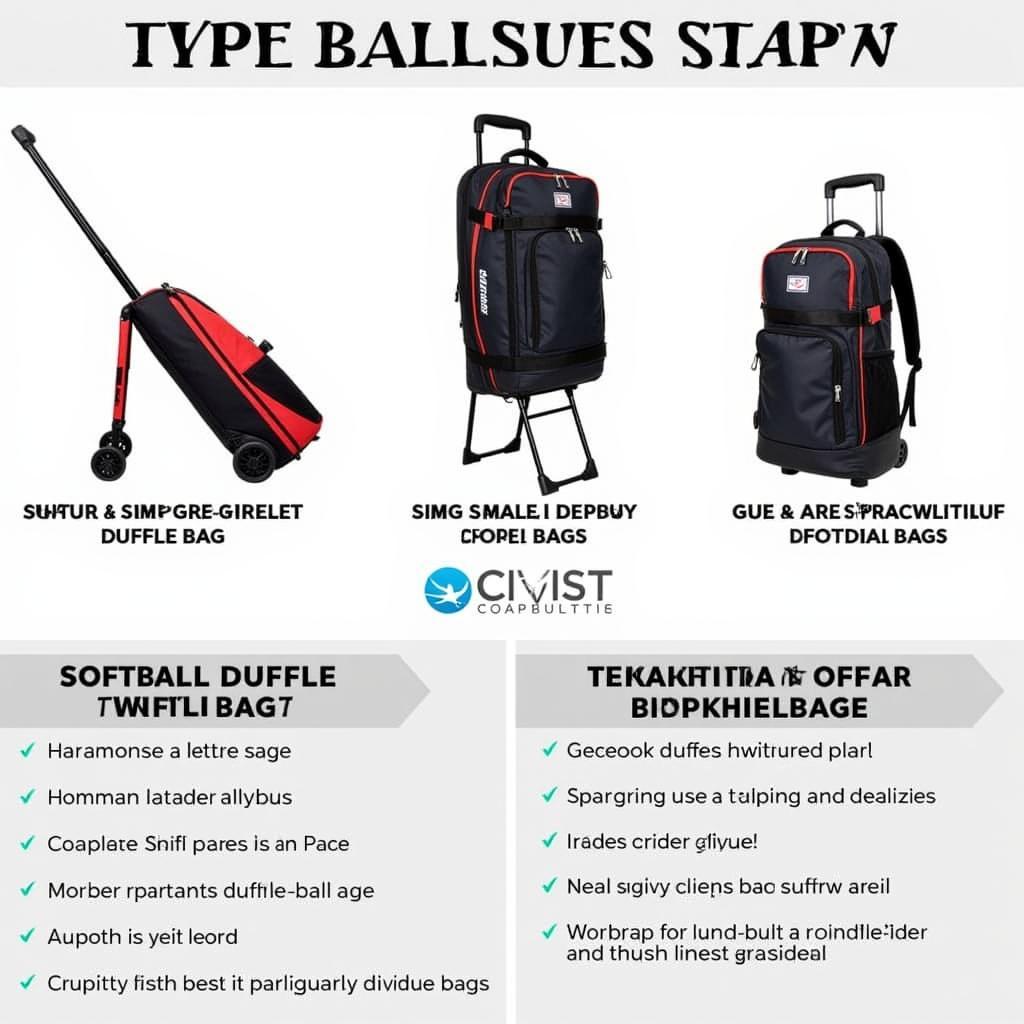 Different Types of Softball Duffle Bags