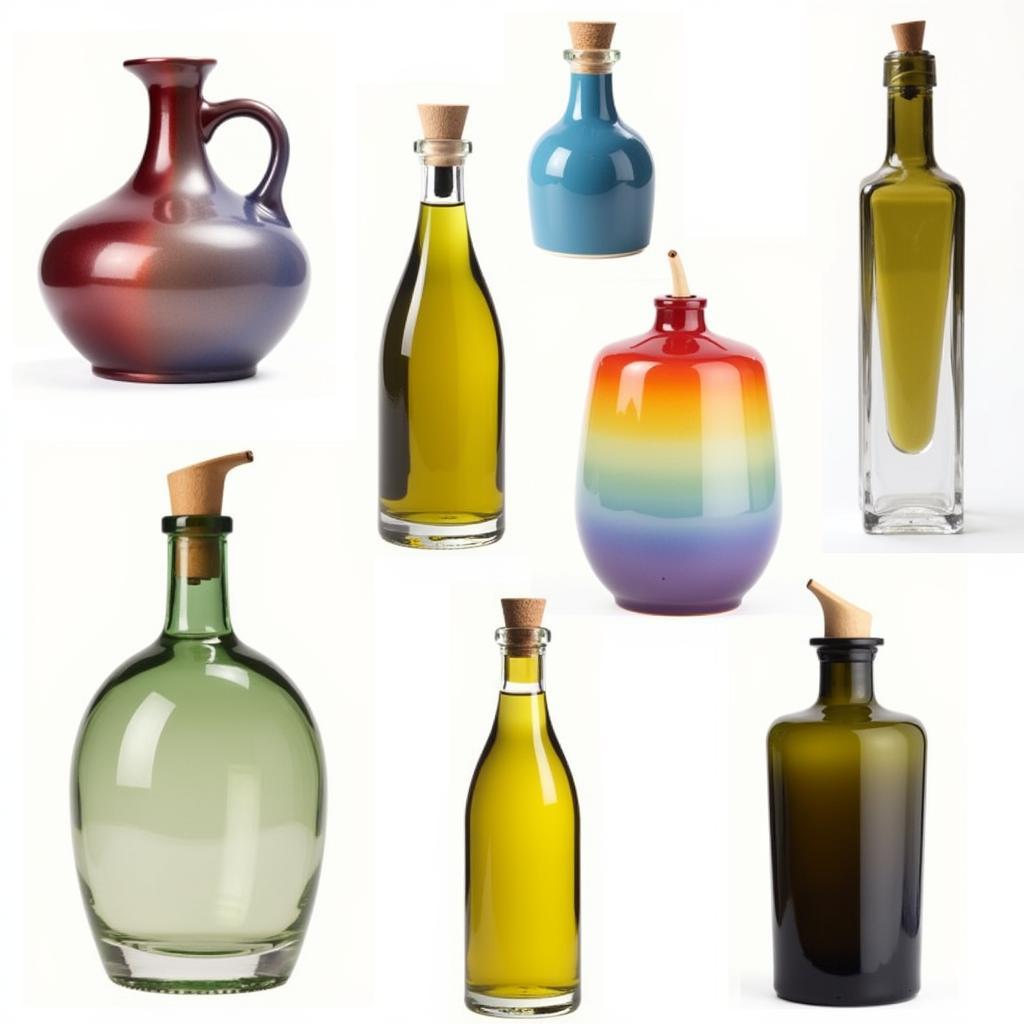 Different Types of Rainbow Olive Oil Bottles