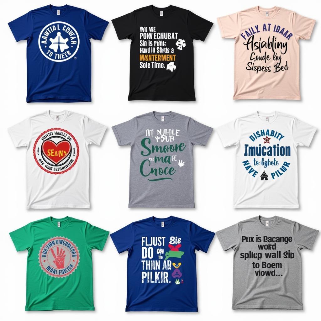 Variety of Disability Awareness Shirts