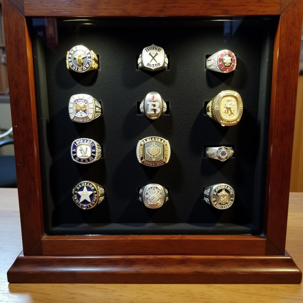 Display Case Baseball Rings