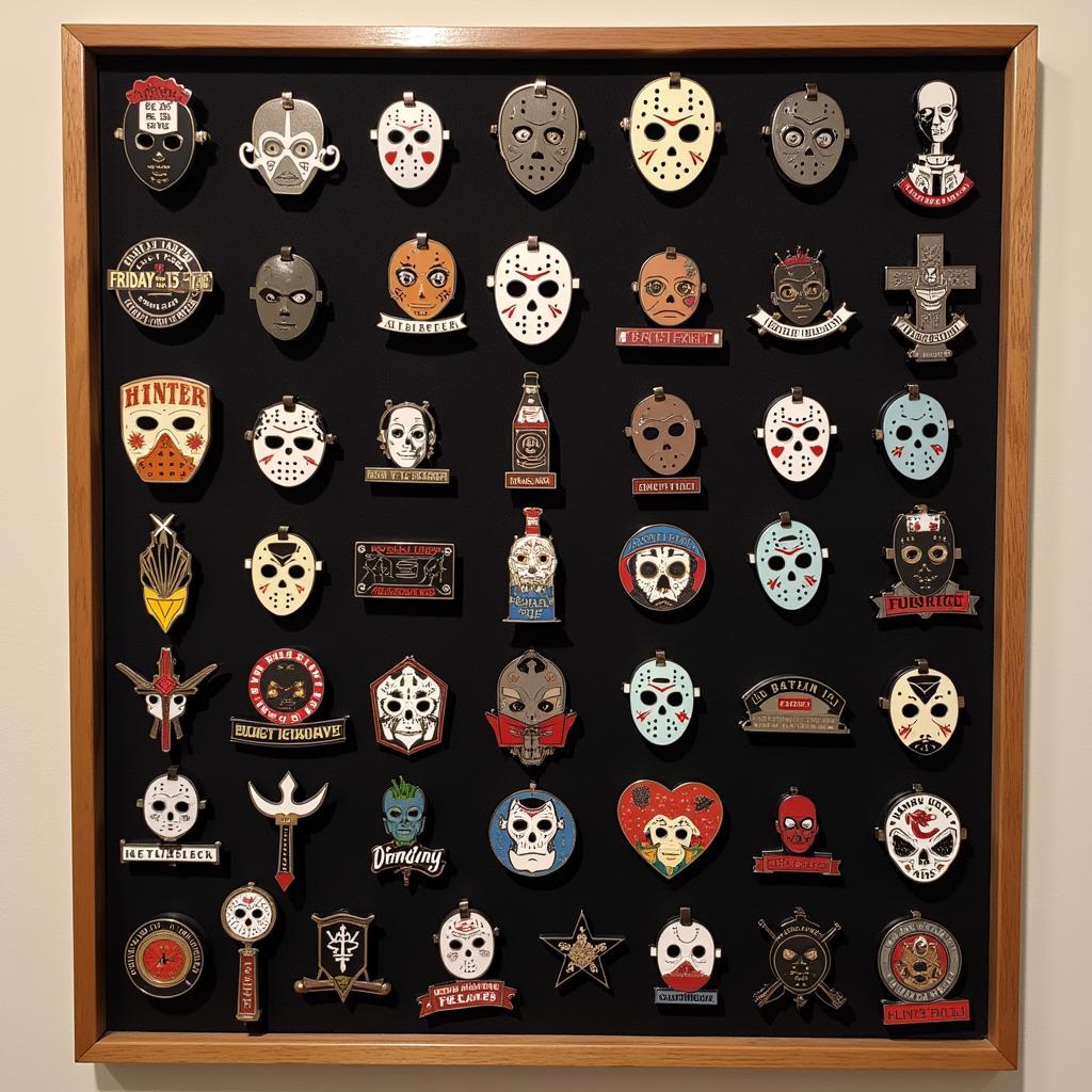 Displaying a Friday the 13th Pin Collection