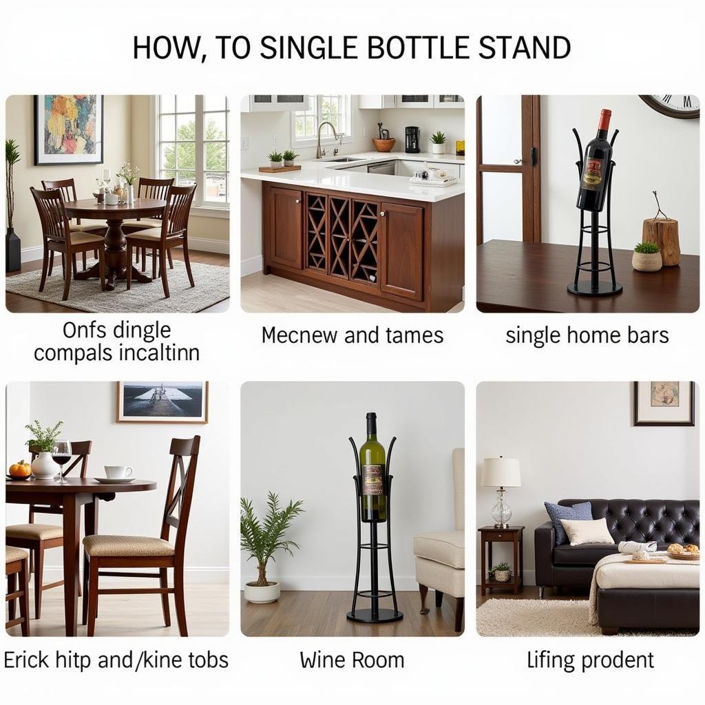 Creative ways to display a single wine bottle stand