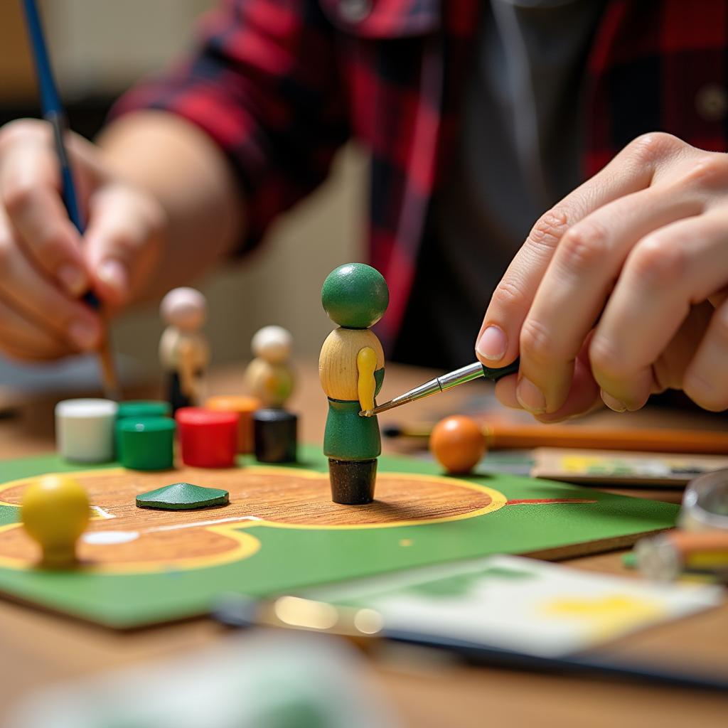 Creating a custom DIY baseball wood board game