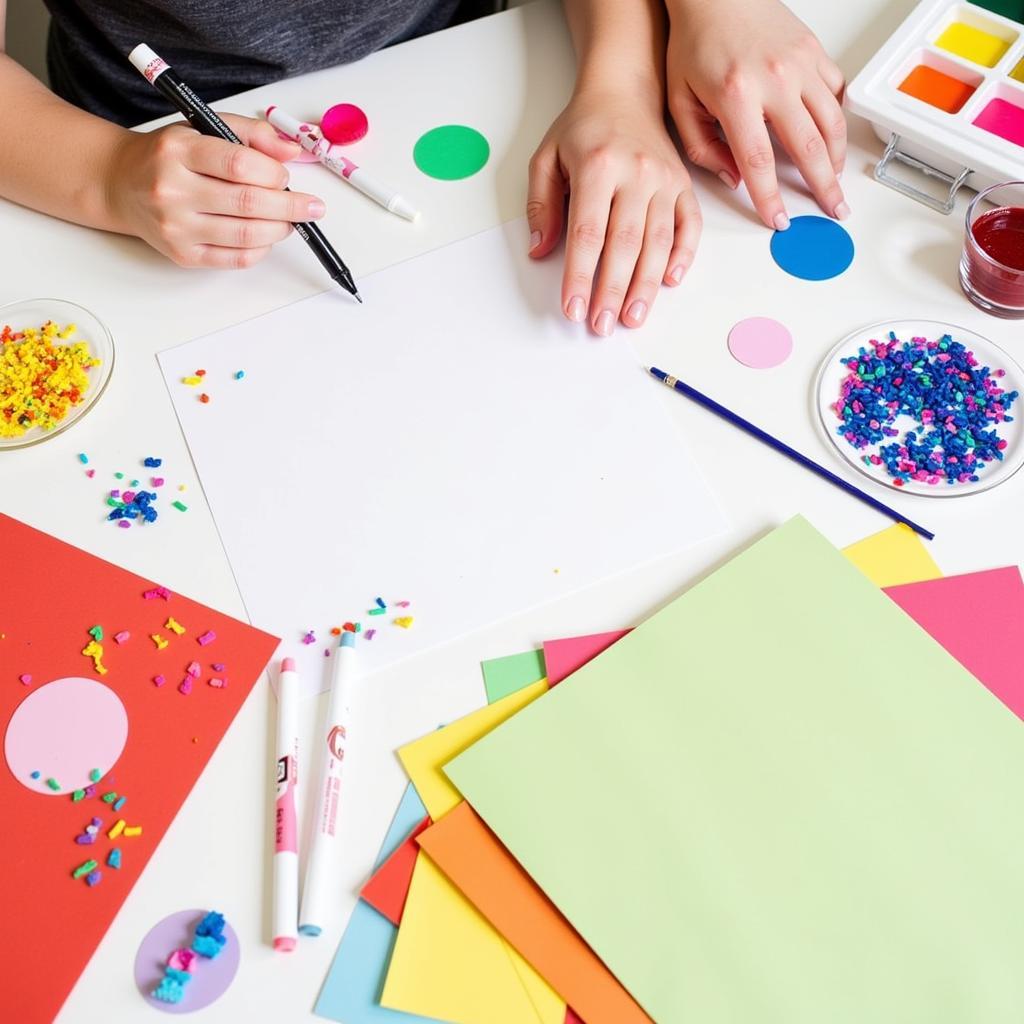 DIY Children's Calling Cards with Craft Supplies