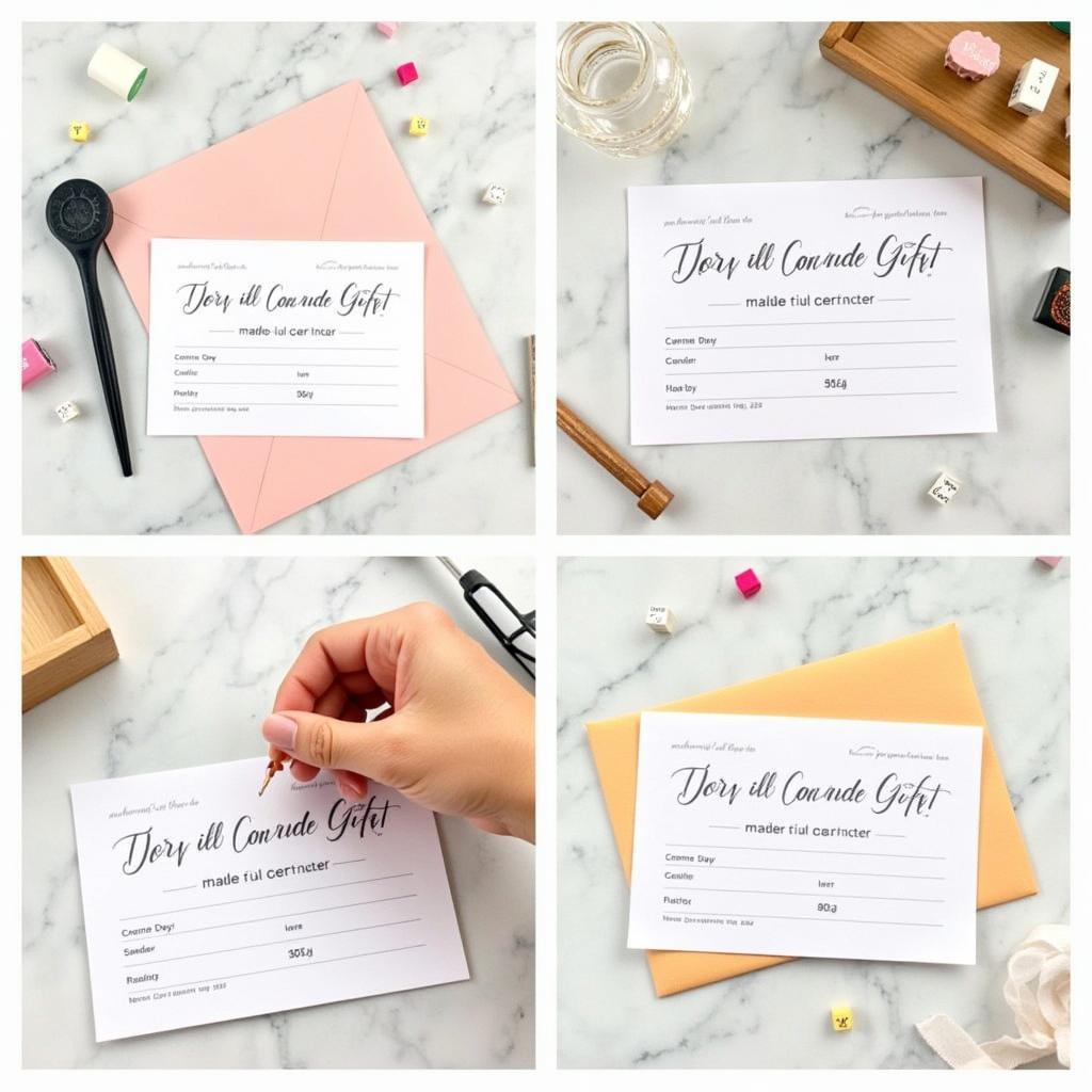 DIY Gift Certificate Creation