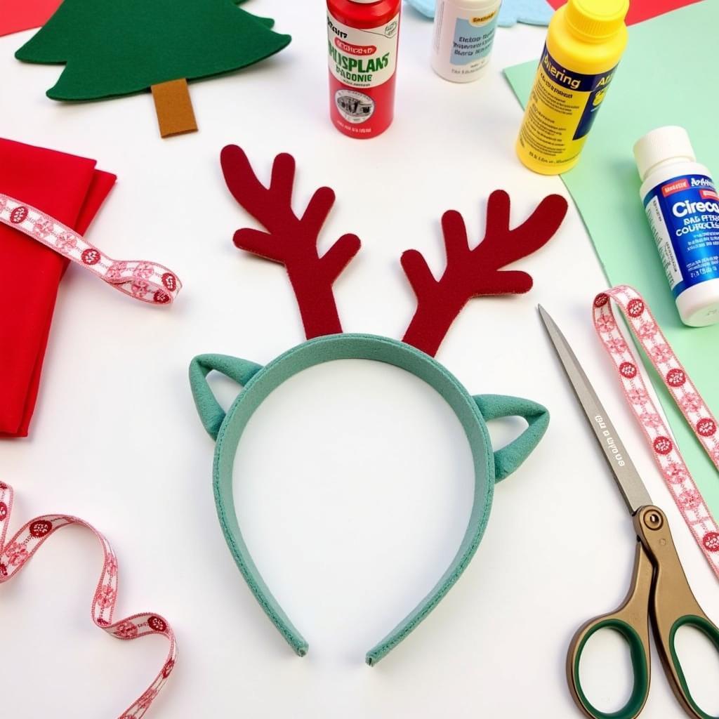 DIY Headband Christmas Hats