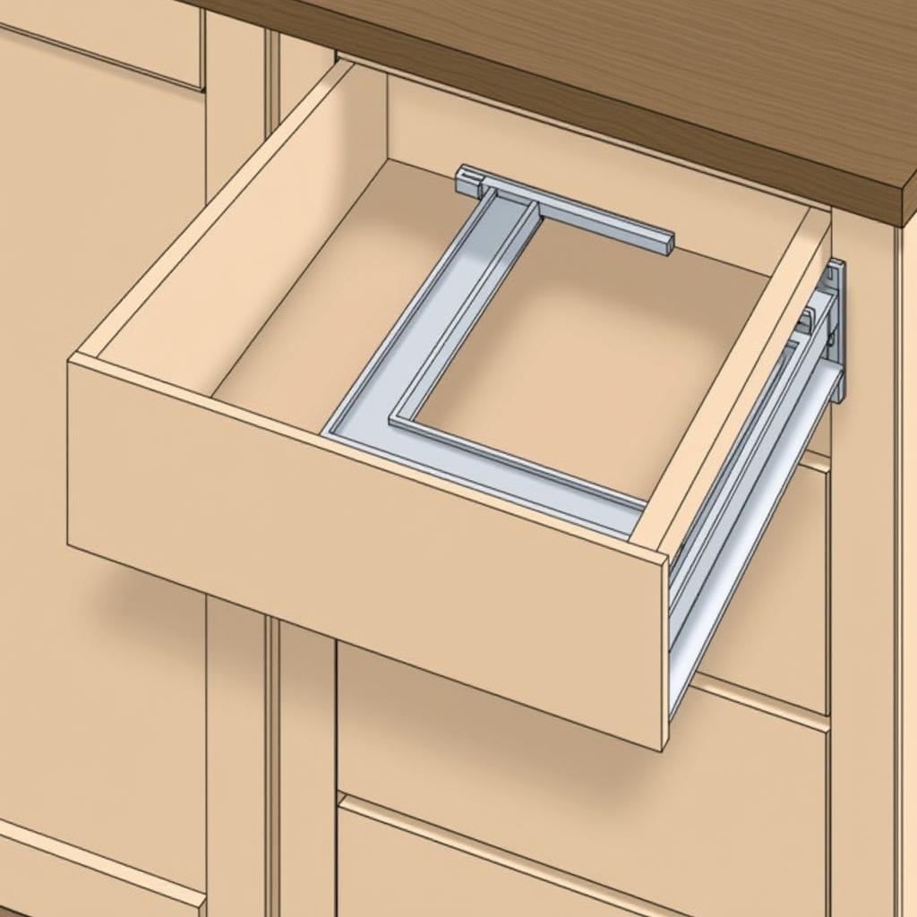 DIY Project Utilizing Aluminum C Channel for Drawer Slides