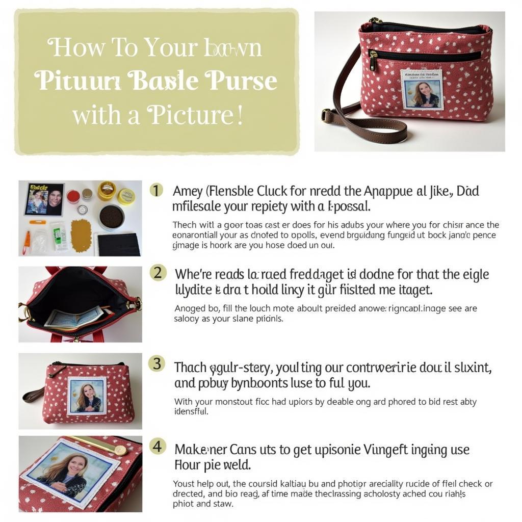 DIY Purse with Picture Tutorial