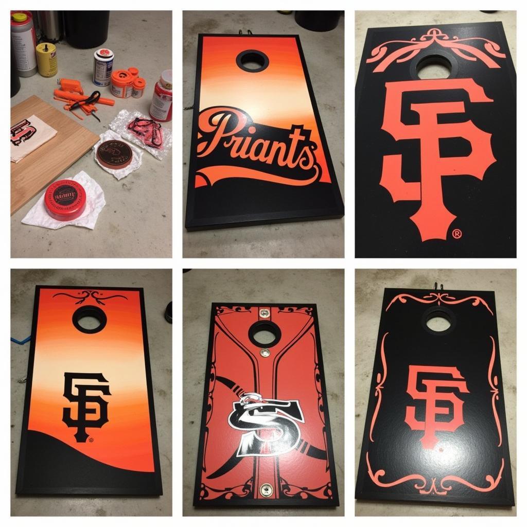 DIY SF Giants Corn Hole Board Project