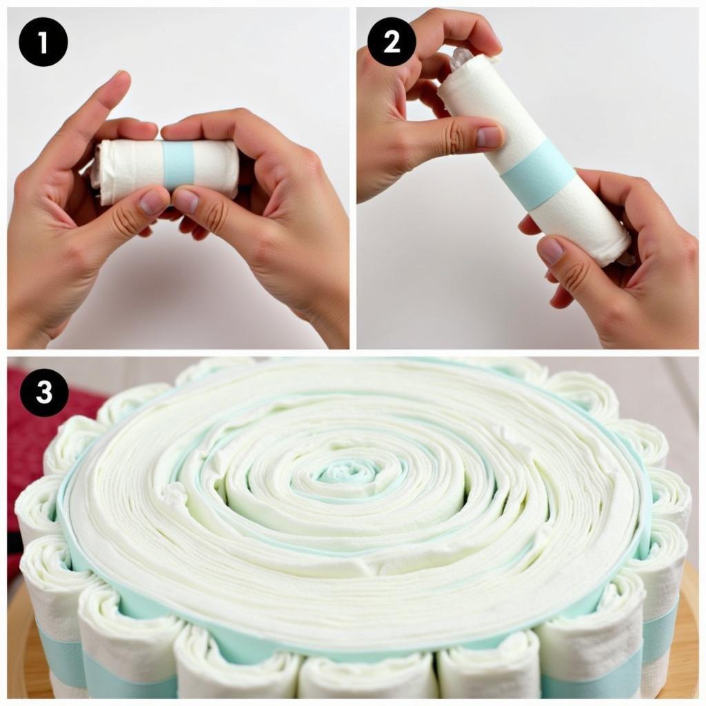 DIY Soccer Diaper Cake Tutorial