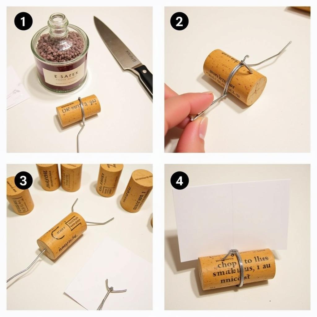 Step-by-Step DIY Wine Cork Place Card Holder Tutorial