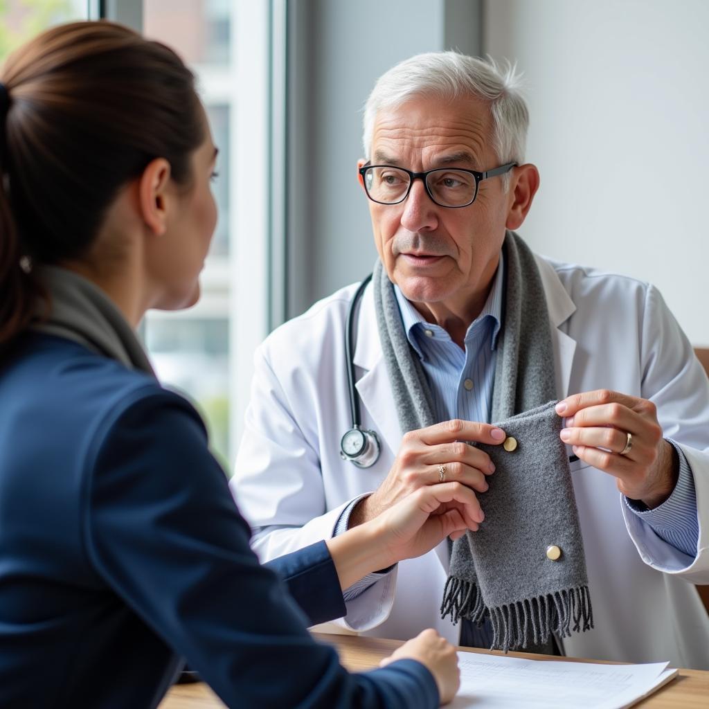 Doctor Discussing Magnetic Therapy with a Patient