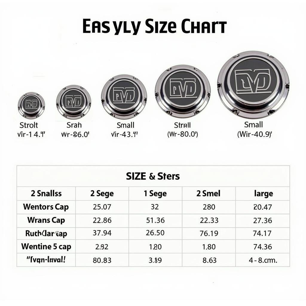 Dodge Center Caps Size Chart