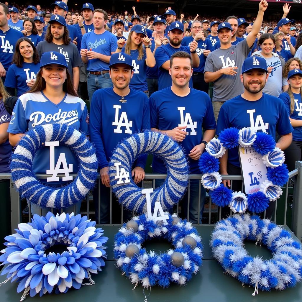 Dodgers Wreath Symbolism