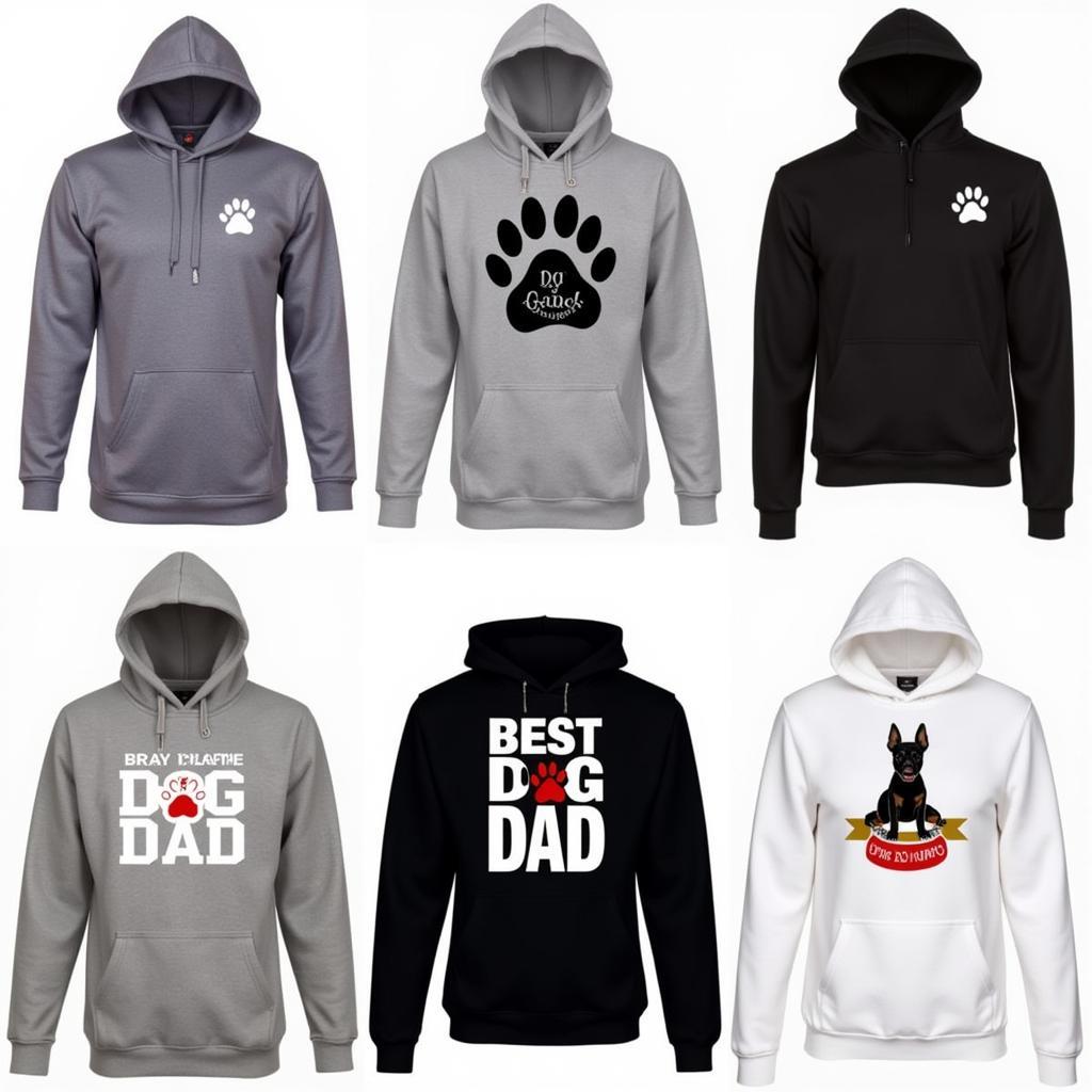 Various Dog Dad Hoodie Styles