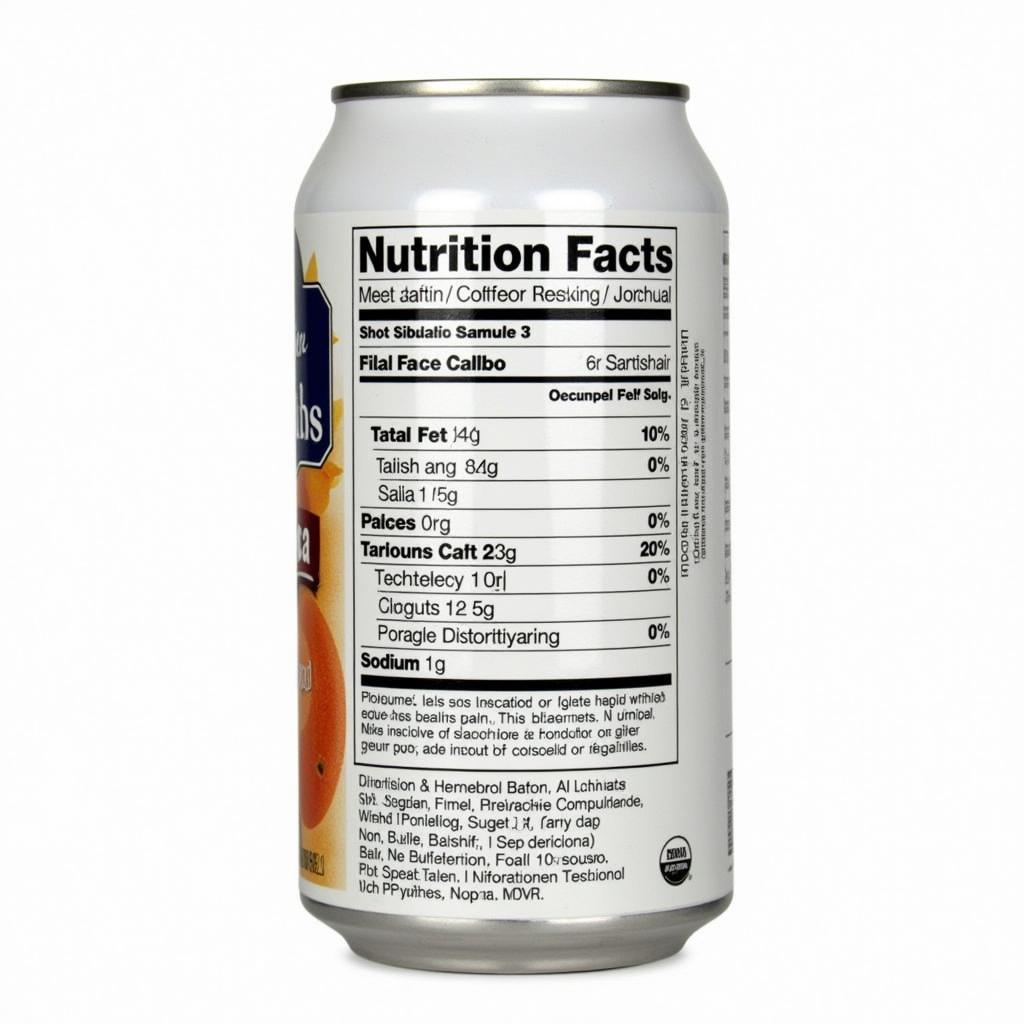 Dogfish Head Vodka Soda Nutrition Label