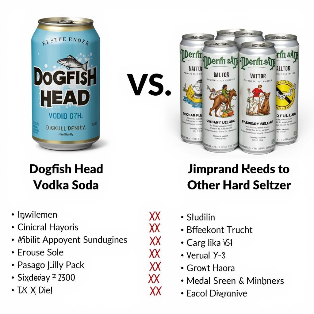 Dogfish Head vs. Other Hard Seltzers Comparison