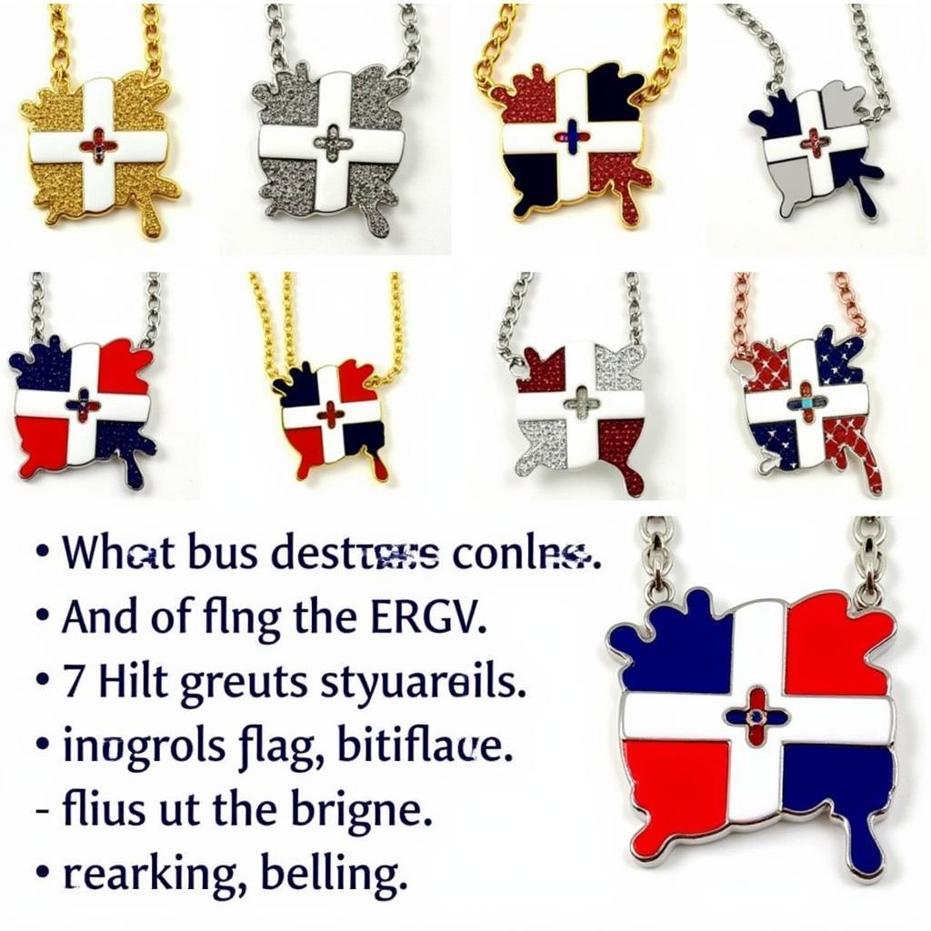 Dominican Flag Necklace Styles: Gold, Silver, and Beaded