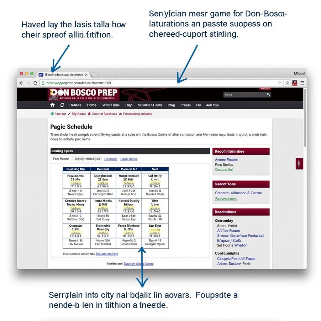 Don Bosco Prep Athletics Website Screenshot