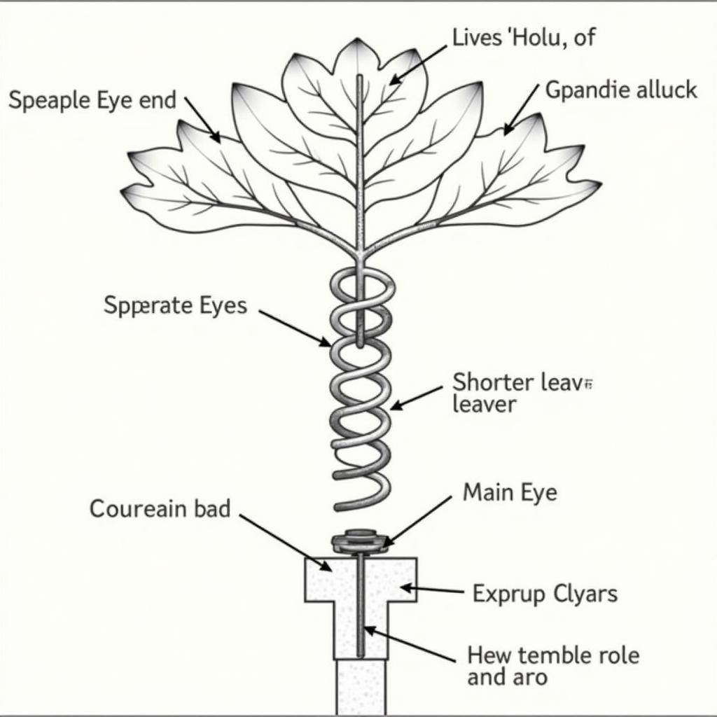 Diagram of a Double Eye Leaf Spring Showing its Components and Layers