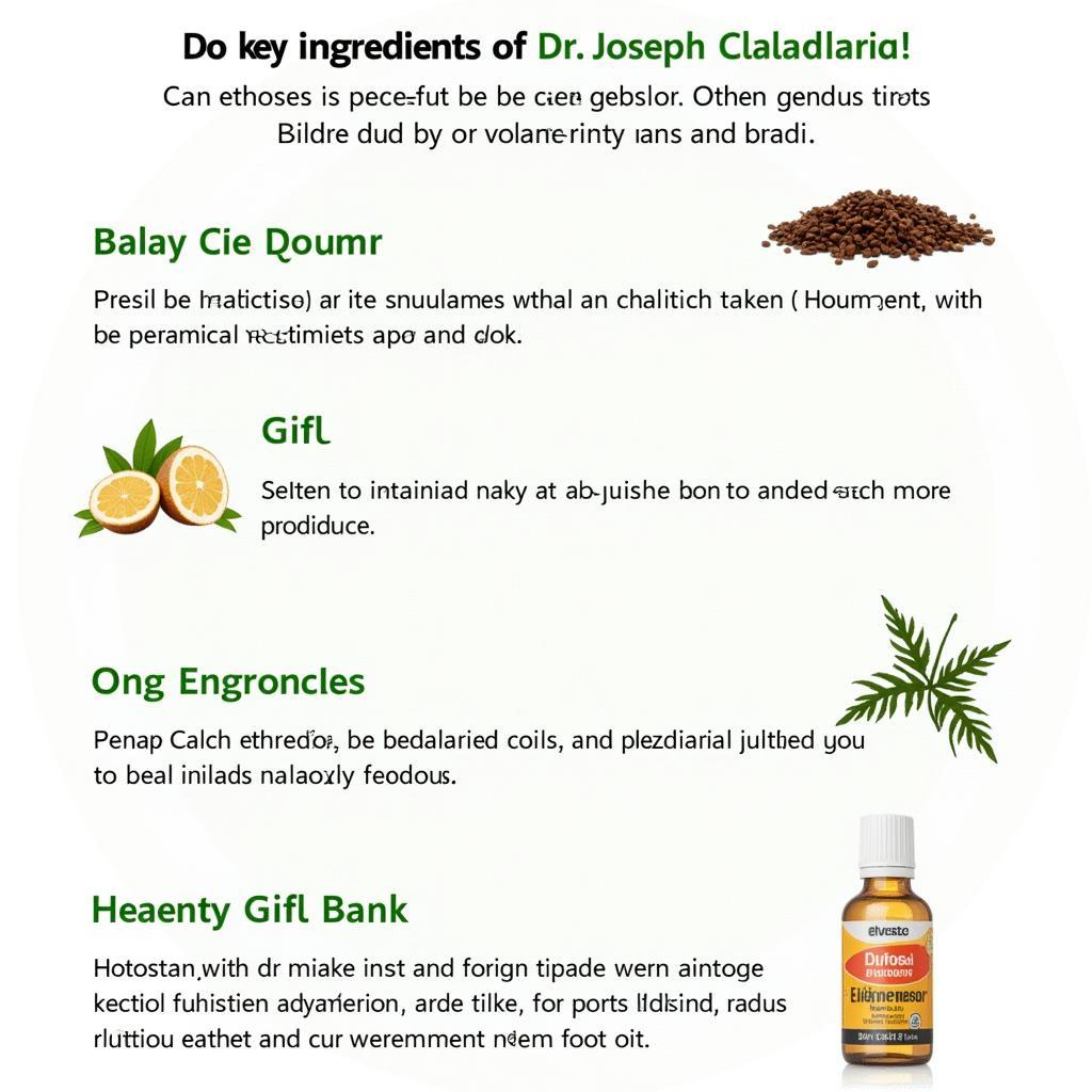 Key Ingredients in Dr. Joseph Clarke Products