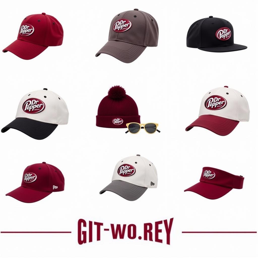 Variety of Dr Pepper Hat Styles