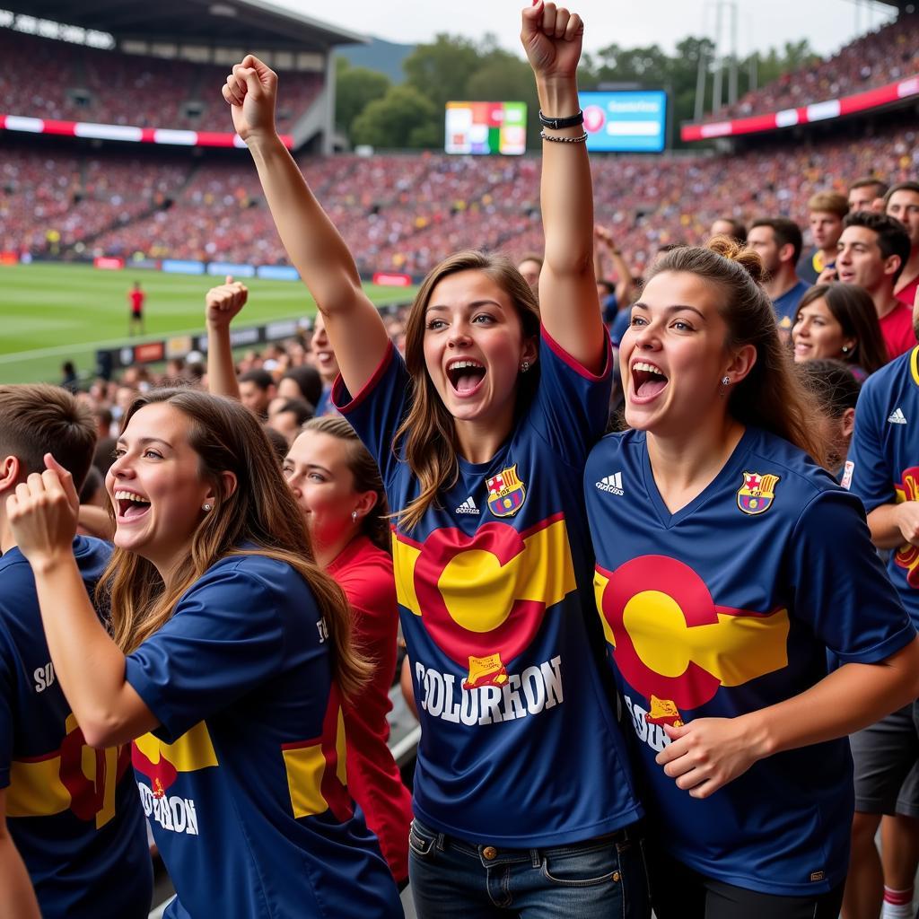 Drews Crew Colorado Football Fans Cheering