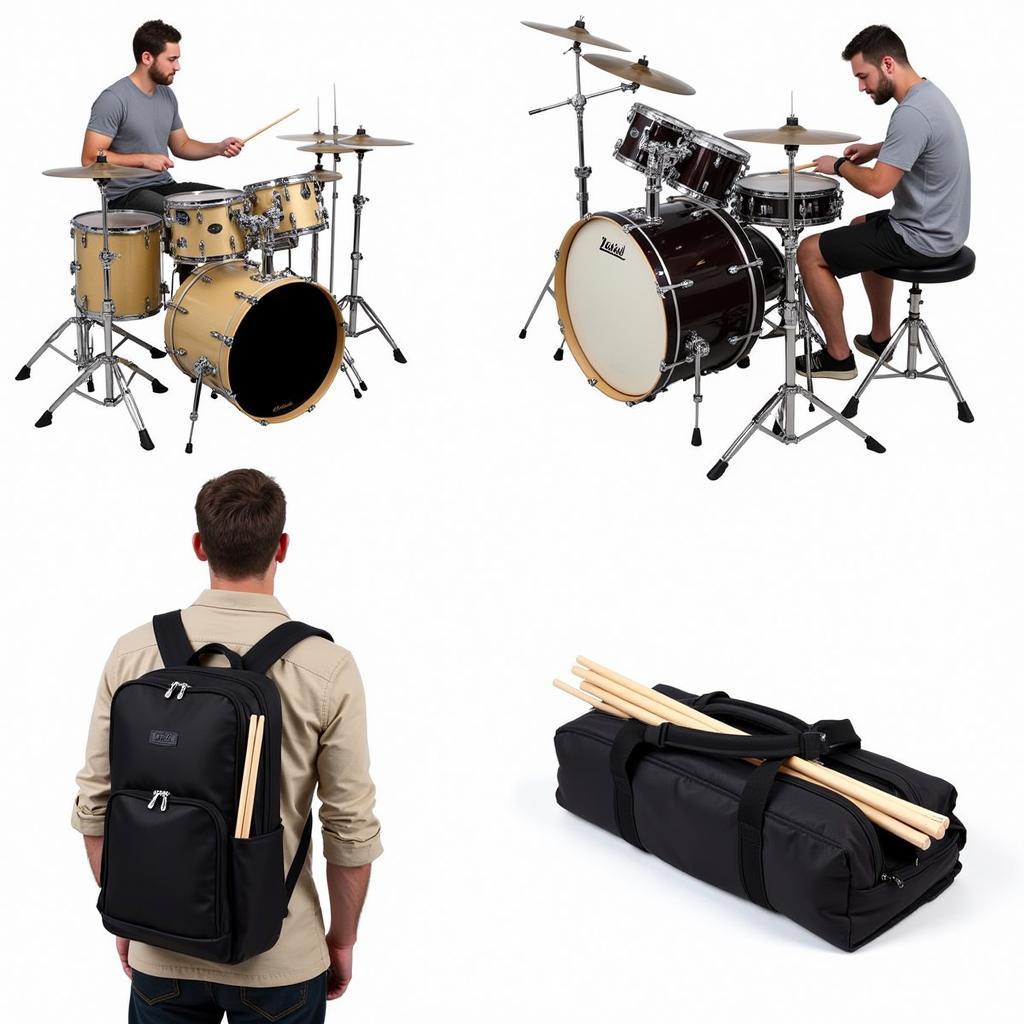 Different types of cool drumstick bags for drummers