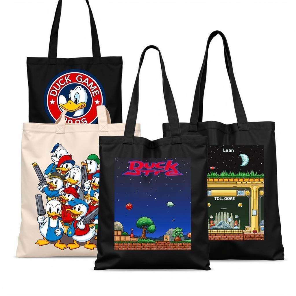 Duck Game Tote Bag Designs