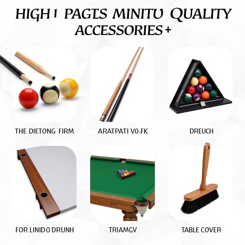 Dufferin Pool Table Accessories