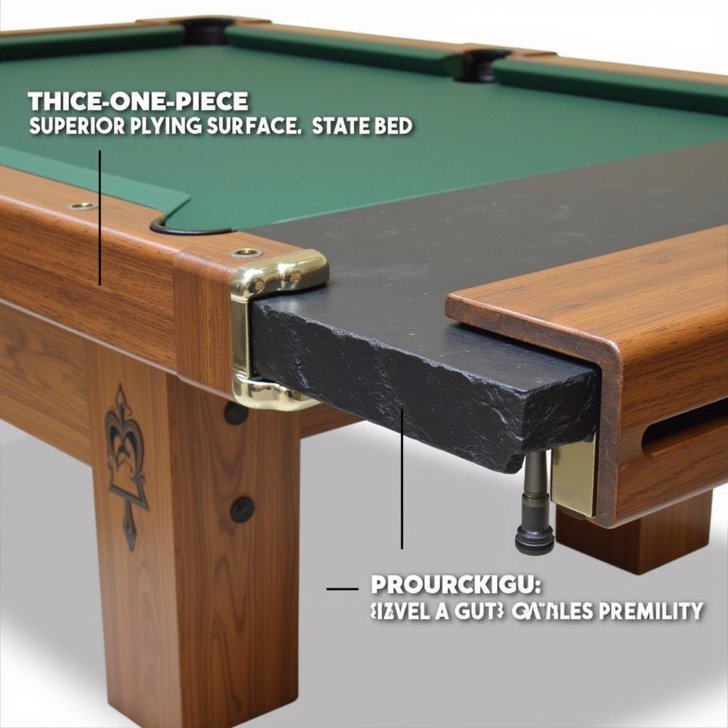 Dufferin Pool Table Slate Bed