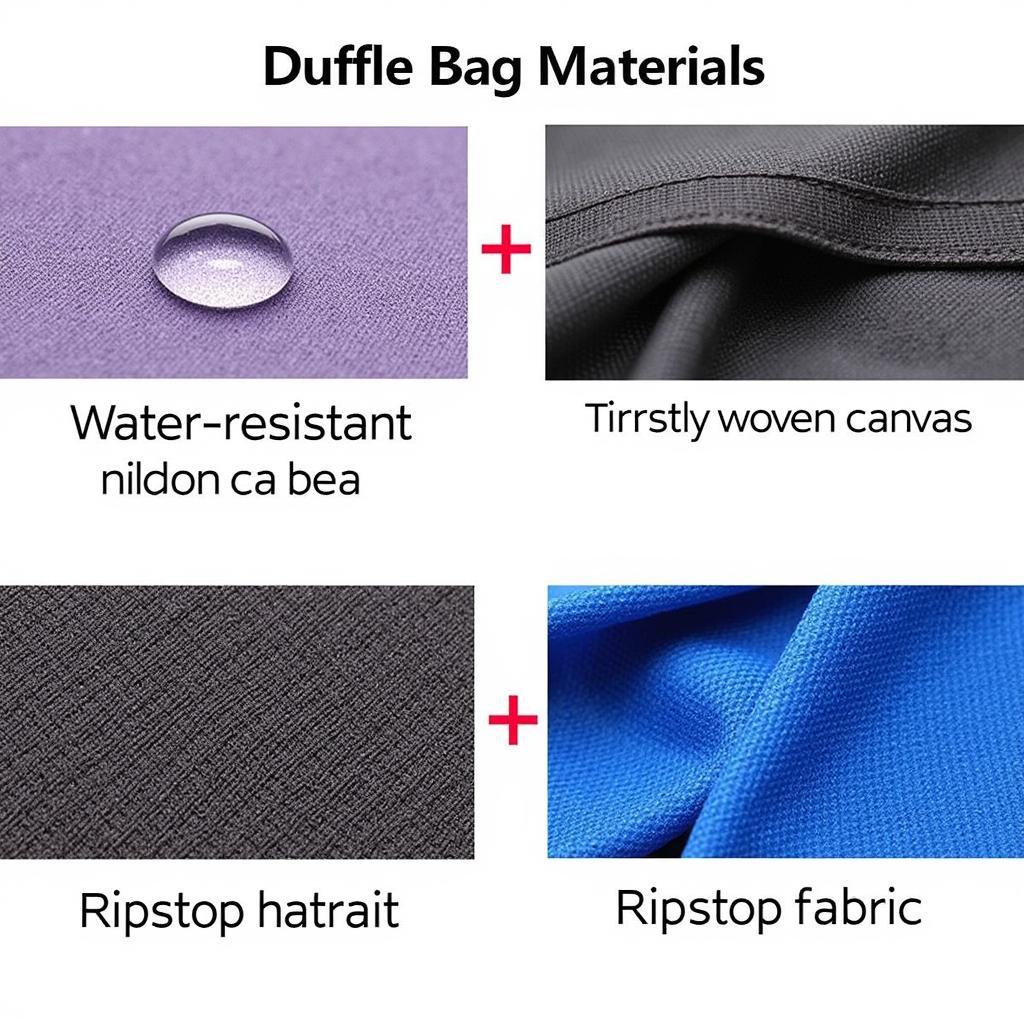 Durable and Water-Resistant Dance Duffle Bag Materials