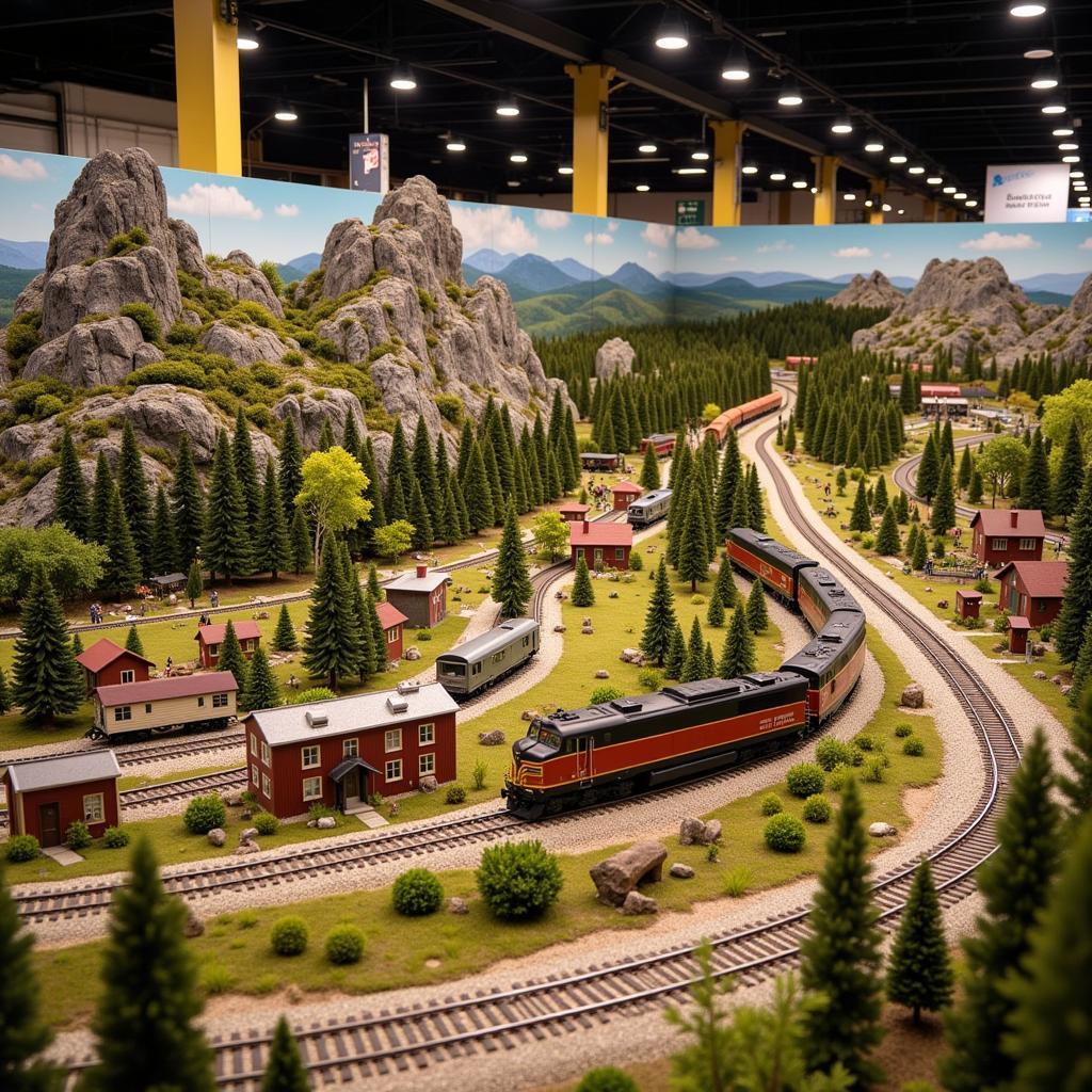 Model Railroad Display at Easley Train Show