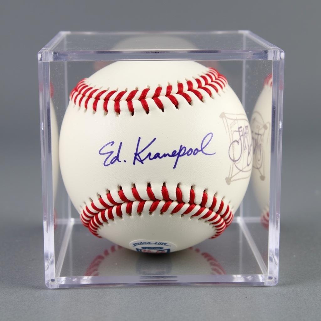 Ed Kranepool Signed Baseball with PSA Authentication