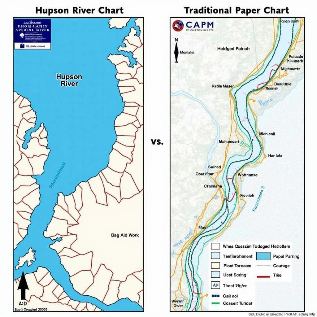 Comparing Electronic and Paper Hudson River Charts