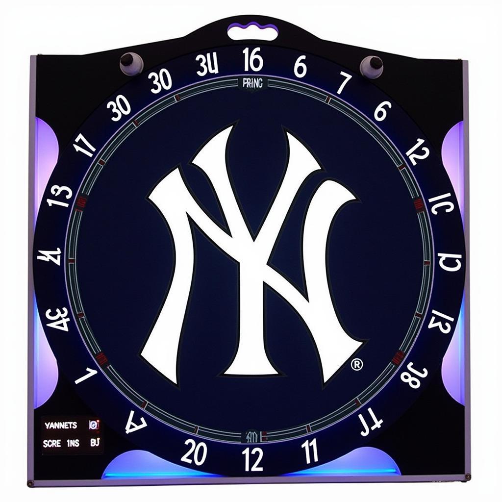 Electronic Yankees Dartboard with LED Display