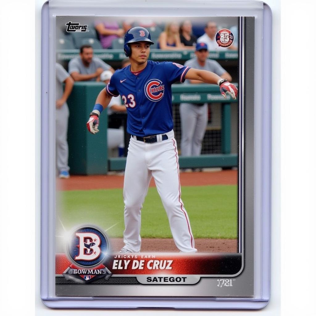 Elly De La Cruz Bowman Chrome 2023 Card Front