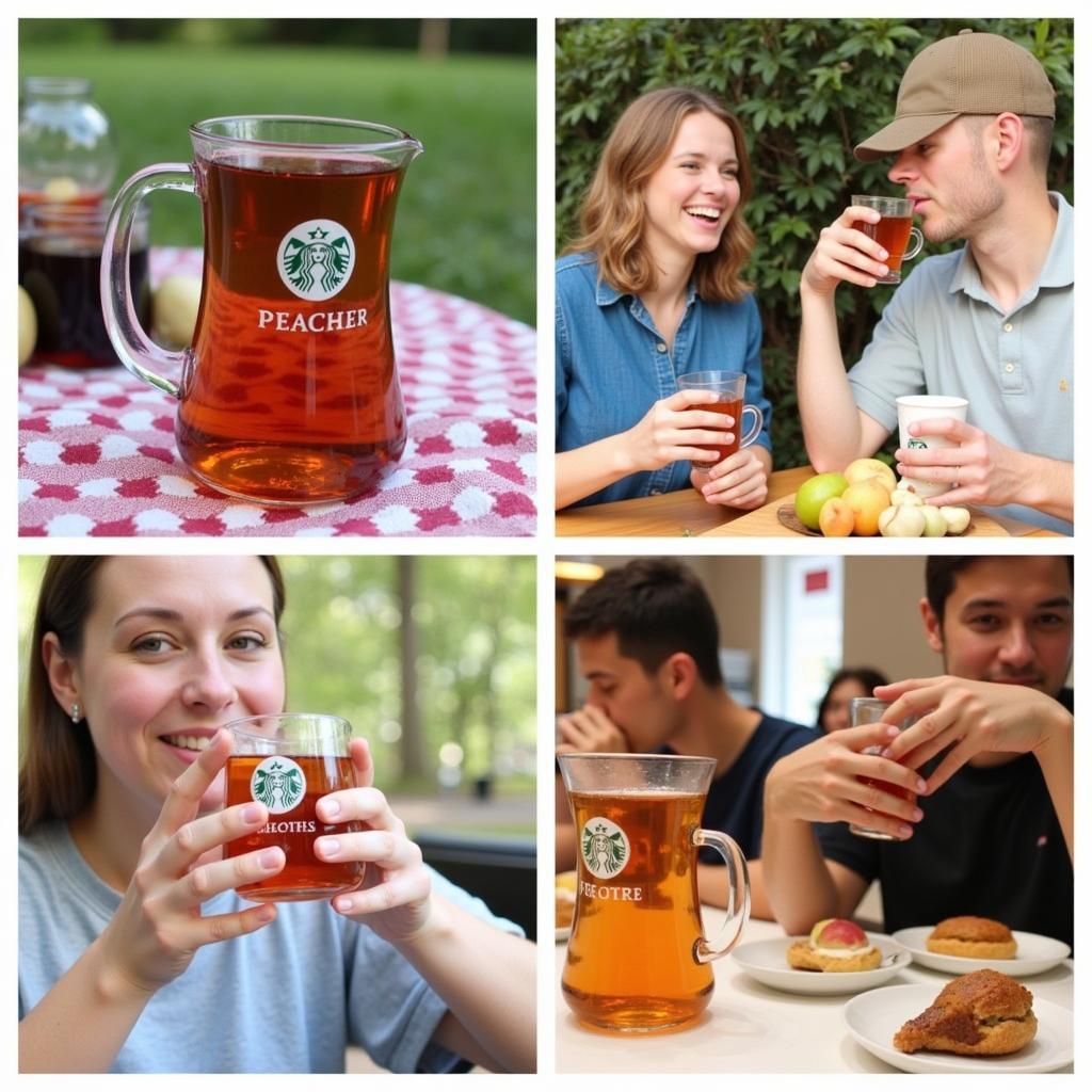 Enjoying Third Street Peach Black Tea in Different Settings