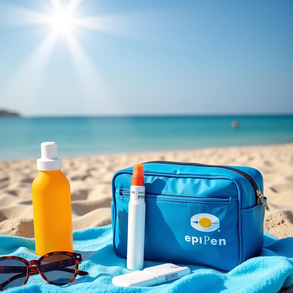 Epipen Cool Bag at the Beach