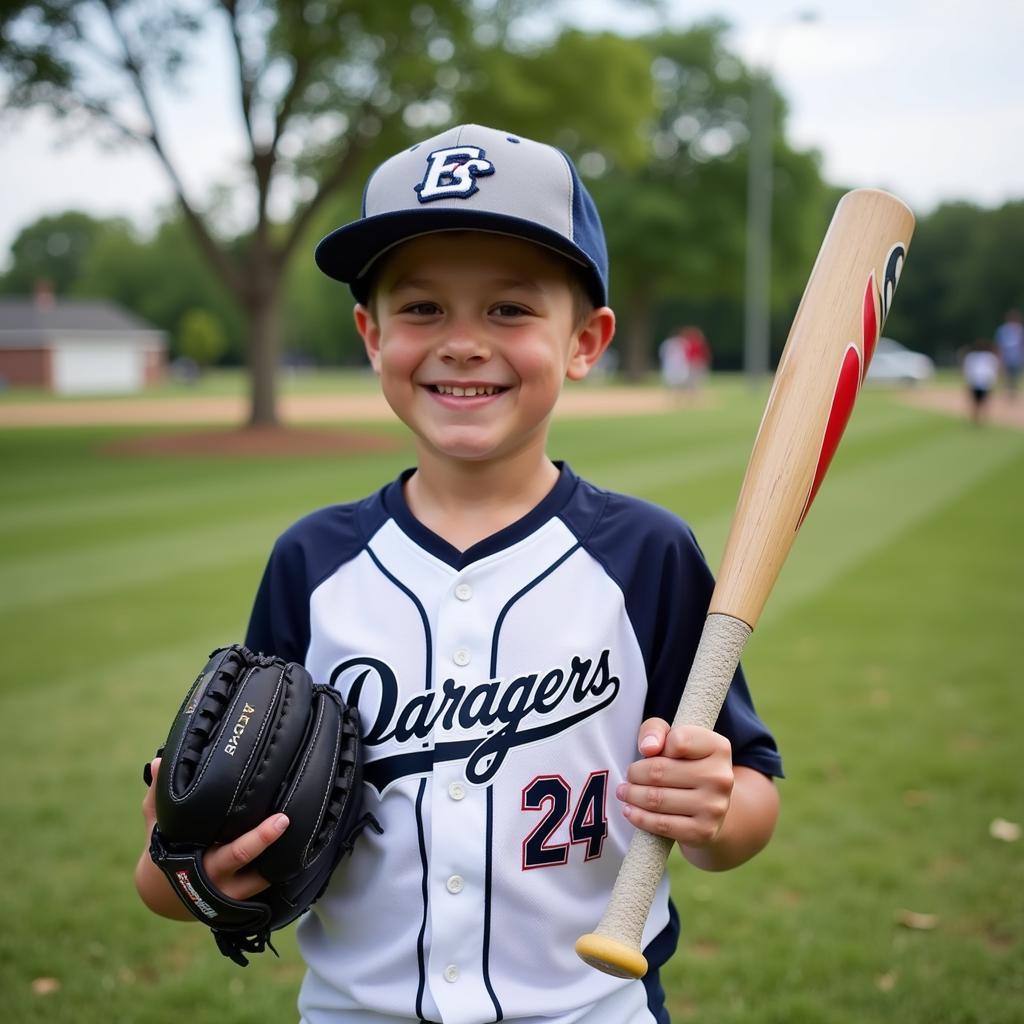 Young Fan Wearing Evan Carter Youth Jersey