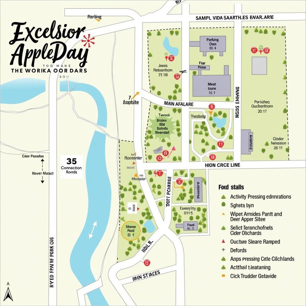 Map of Excelsior Apple Day Venue