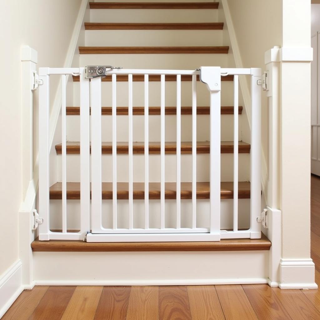 Extra Tall and Wide Plastic Dog Gate for Stairway