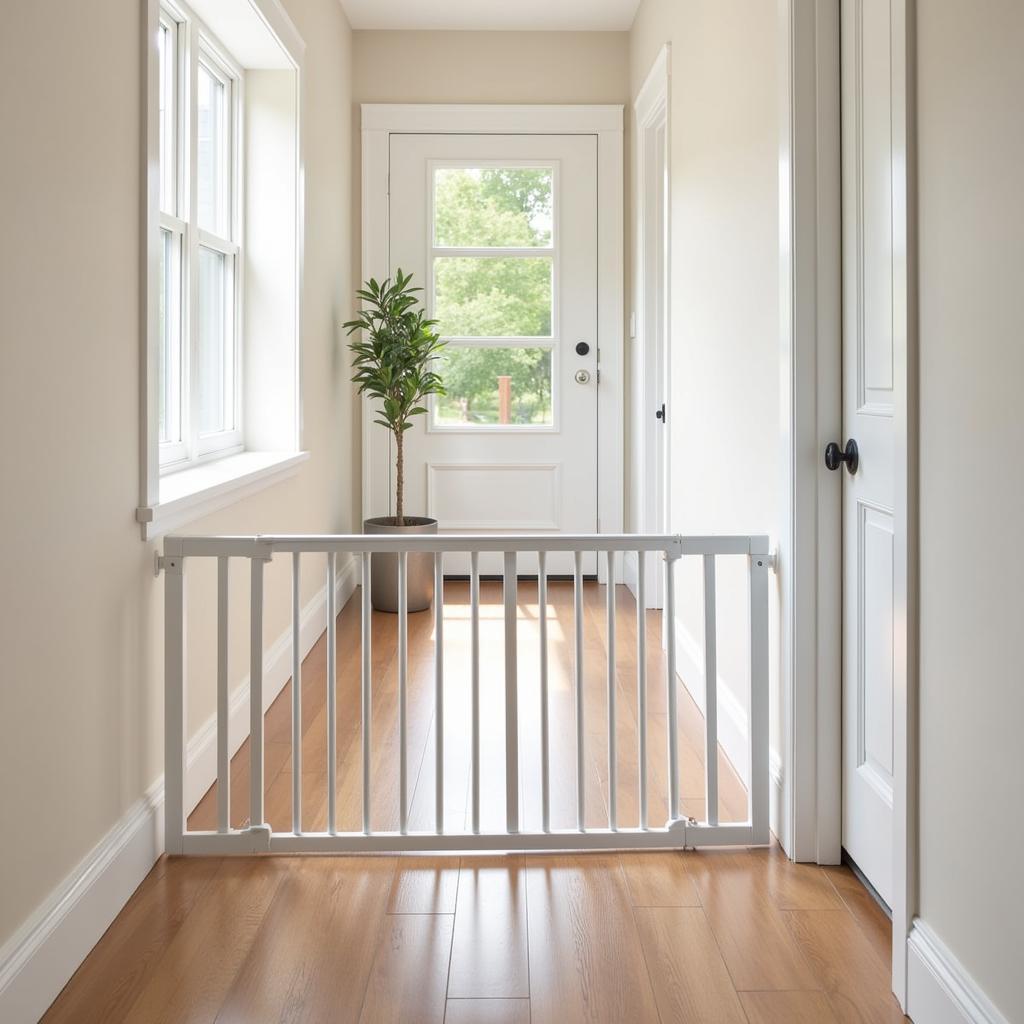 Extra-wide hallway gate tall for larger openings