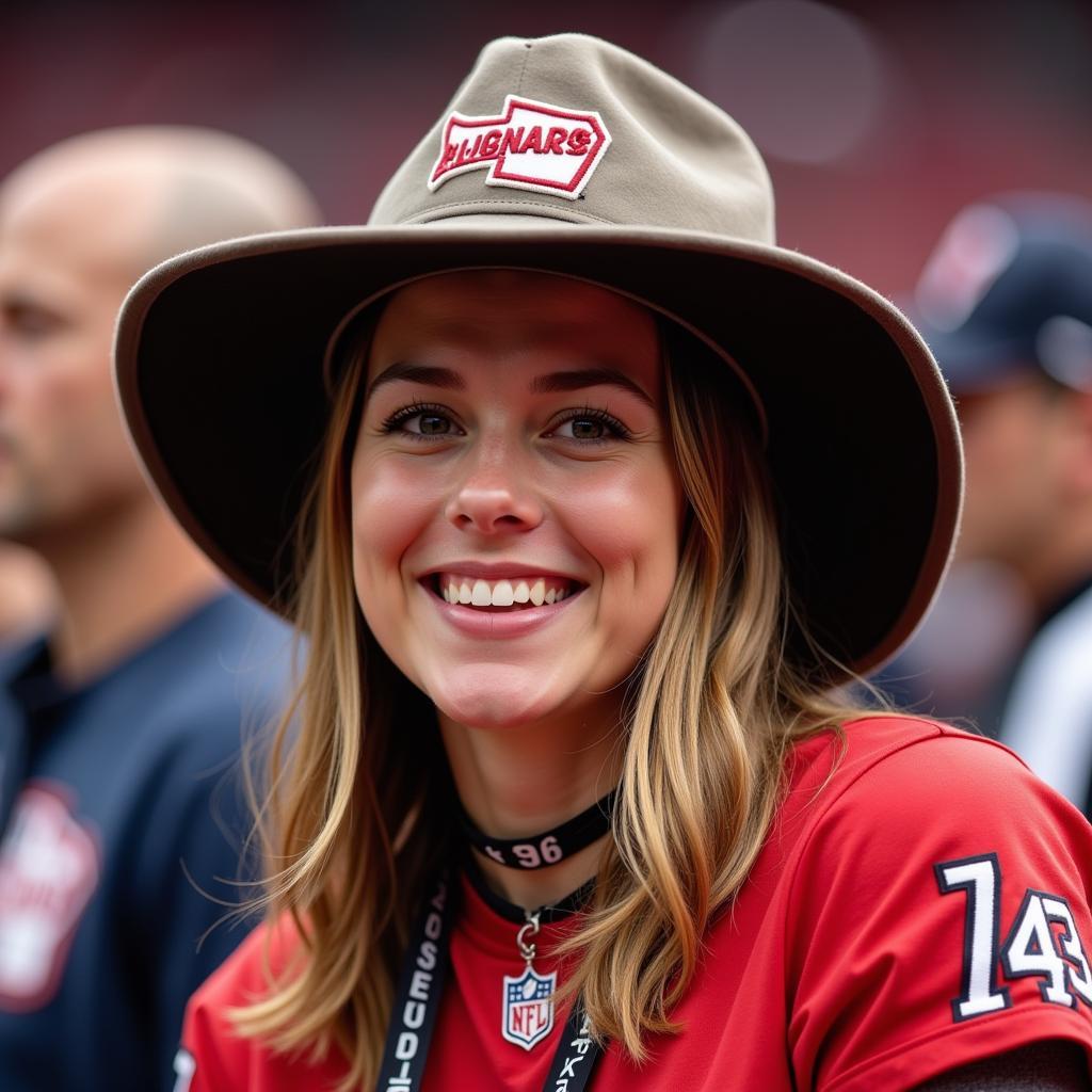 A Fan Proudly Wearing a Balls Deep Hat